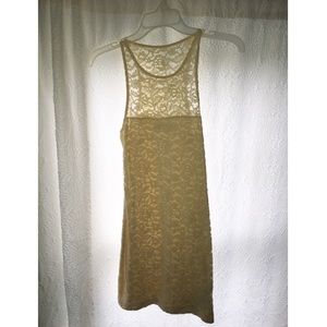 Tight fitted cream dress